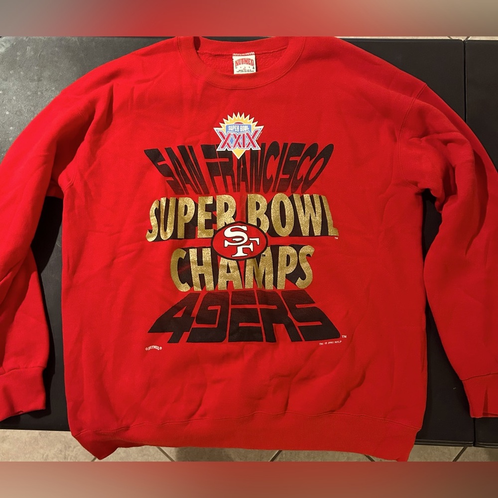 San Francisco 49ers Super Bowl Champ Nutmeg Mills NFL Sweatshirt Vintage XL